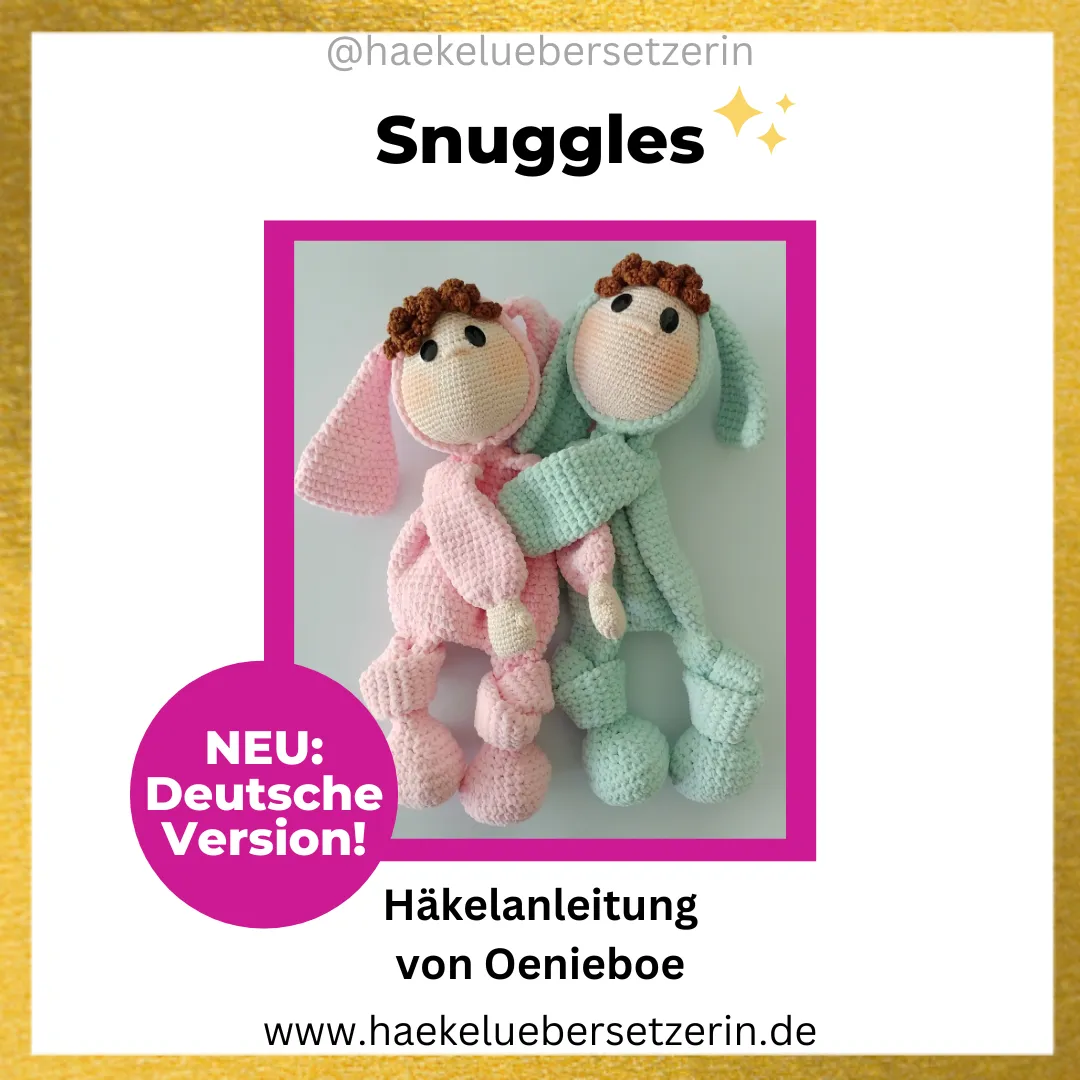 Ein Bild, das die Snuggles Hasen Häkelanleitung von Oenieboe zeigt.